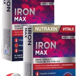 2 Adet Nutraxin Iron Max 30 Adet Tablet - (Demir, Vitamin C, B6, Folik Asit, B12)