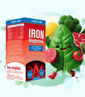 hasz labs iron bisglicinate vitamin b kompleks surup 125