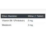 Melodien B6 Melatonin Takviye Edici Gıda - Görsel 2