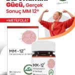 Mm-12® B12Vitamini ve Metil folat Çiğneme Tableti