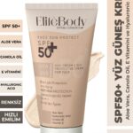 Renksiz Yüz Güneş Kremi Spf 50+ Yüksek Koruma