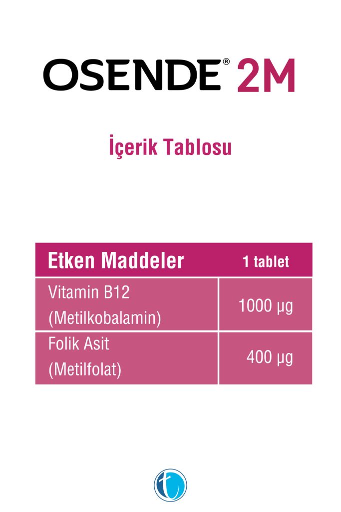 2m 30 dilalti tablet vitamin b12 metilkobalamin folik asit metilfolat 375