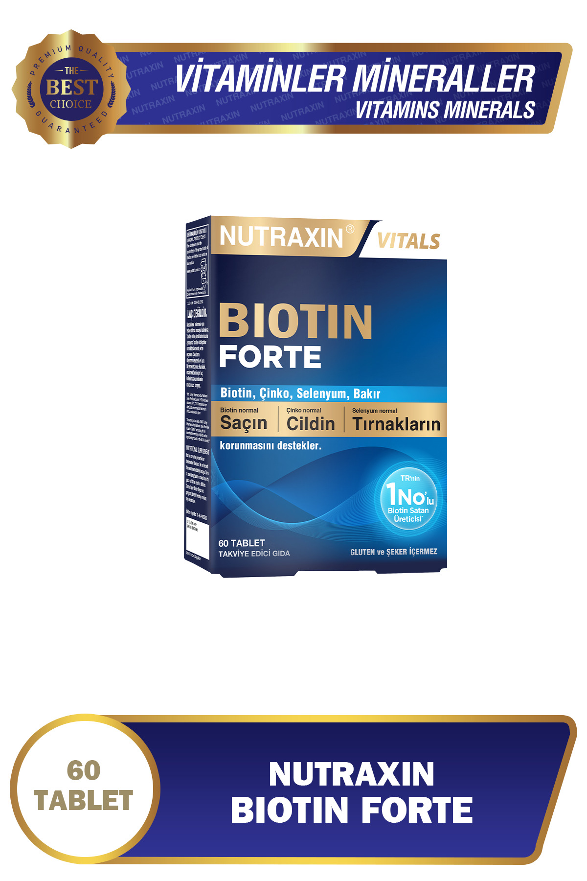biotin-forte-5-000-mcg-60-tbl-biyotin-cinko-selenyum-bakir-sac-ve-tirnak-vitamini-392.jpg Biotin Forte 5.000 Mcg 60 Tbl - Biyotin, Çinko, Selenyum, Bakır Saç ve Tırnak Vitamini - Görsel 1