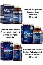 Magnezyum Complex 60 Tablet + Men's & Kadın Multivitamin Mineral Complex 60 Tablet - 3 Ürün