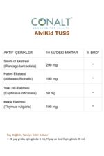 Alvikid TUSS – Çocuklara Özel Bitkisel Ekstreler İçeren Premium Takviye (100 ml şurup) - Görsel 4