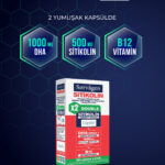 DOUBLE SİTİKOLİN (250 mg), DHA OMEGA 3 VE B12 (30 Kapsül)