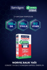 DOUBLE SİTİKOLİN (250 mg), DHA OMEGA 3 VE B12 (30 Kapsül)