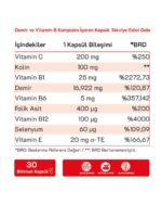 Hasz Labs Iron Bisglicinate & Vitamin B Kompleks 30 Kapsül - Görsel 2