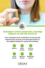 Orzax 500mg Saf Balık Yağı Limon Aromalı Blister 60 Kapsül - Görsel 6