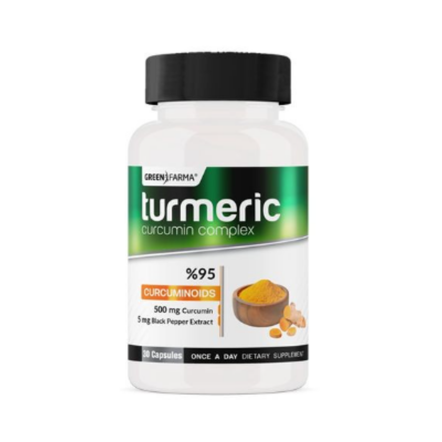 1146.png Green Farma Turmeric Curcumin Complex 30 Kapsül - Görsel 1