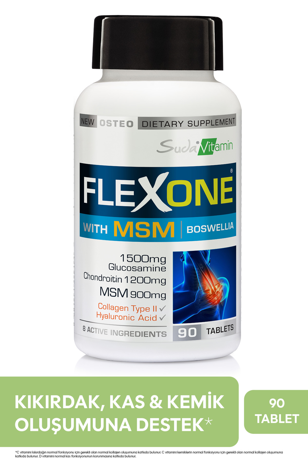 flexone-glukozamin-kondroitin-msm-tip-2-kolajen-hyaluronik-asit-kemik-ve-kikirdak-destegi-90-tablet-1042.jpg Flexone Glukozamin,Kondroitin, MSM,Tip 2 Kolajen,Hyaluronik Asit,Kemik ve Kıkırdak Desteği 90 Tablet - Görsel 1