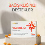 Vacrol-m 500mg 30 Softgel Karvakrol (CARVACROL) Ve Esansiyel Yağlar Içeren Gıda Takviyesi