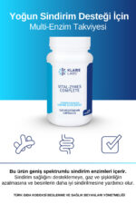 Vital-Zymes Complete – Sindirim Enzimleri - 120 Vejetaryen Kapsül - Görsel 4