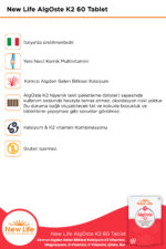 AlgOste K2 60 Tablet Kalsiyum - K2 Vitamini - Magnezyum- D ve C Vitamini - Çinko - Bor - Görsel 3